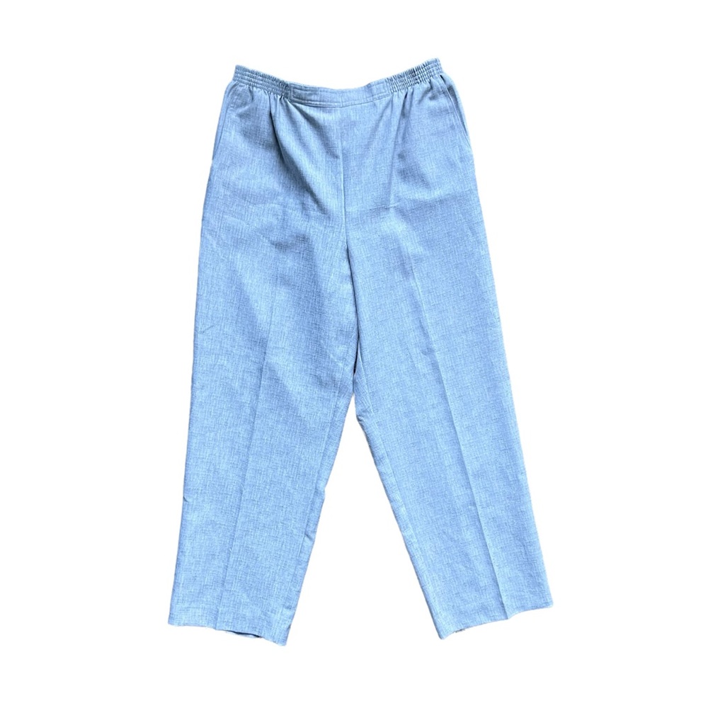 Alfred Dunner Pleated Pull On Elastic Waist Lightweight Casual Work Pants EUC 12